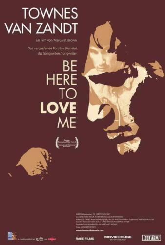 BE HERE TO LOVE ME Movie POSTER 11 x 17 Townes van Zandt, Joe Ely, Swiss A - Picture 1 of 1