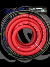 SLAPZ audio 1/0 OFC Car Amplifier Wire Kit With High End RCA And ANL Fuse