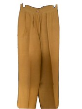 Emporio Armani Women's Tobacco Wide-Leg Dress Trousers Pants Size IT40