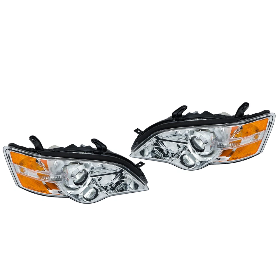 For 2006-2007 Subaru Legacy Outback Headlight Set Driver+Passenger Side Halogen - Image 2 of 4