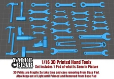 1/16 Scale - 3d Printed Hand Tools - Value Gear 3D (1 Pad of Picture)