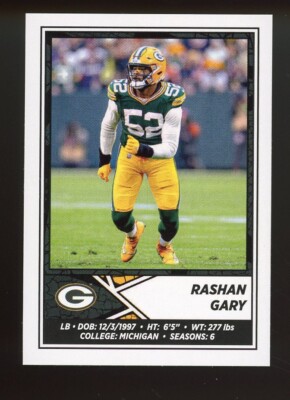 2024 Panini NFL Sticker RASHAN GARY Packers #406 WOLVERINES