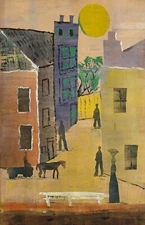 HENDRIK NICOLAAS WERKMAN : Street Scene with Horse and Cart : Archival Art Print