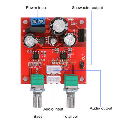 NEW NE5532 OP Amp Low Pass Filter Board Subwoofer Filter Amplifier Preamp