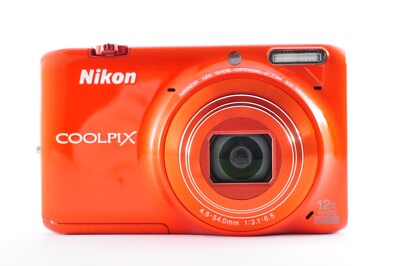 Nikon COOLPIX S6500 16MP 12x Optical Zoom Digital Camera Orange