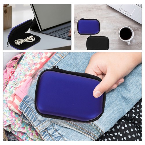 2 Pcs Tragetasche Reisen Kopfhörer-Organizer-Tasche Fall Für Ohrhörer - Bild 12 von 12