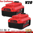 2)For Craftsman V20 Cordless Drill 6.0AH Lithium Battery CMCB204 CMCB206 CMCB201