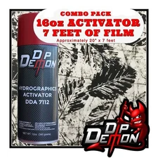 16oz hydrographic film / activator Stencil Camo hydro dip dipping wizard