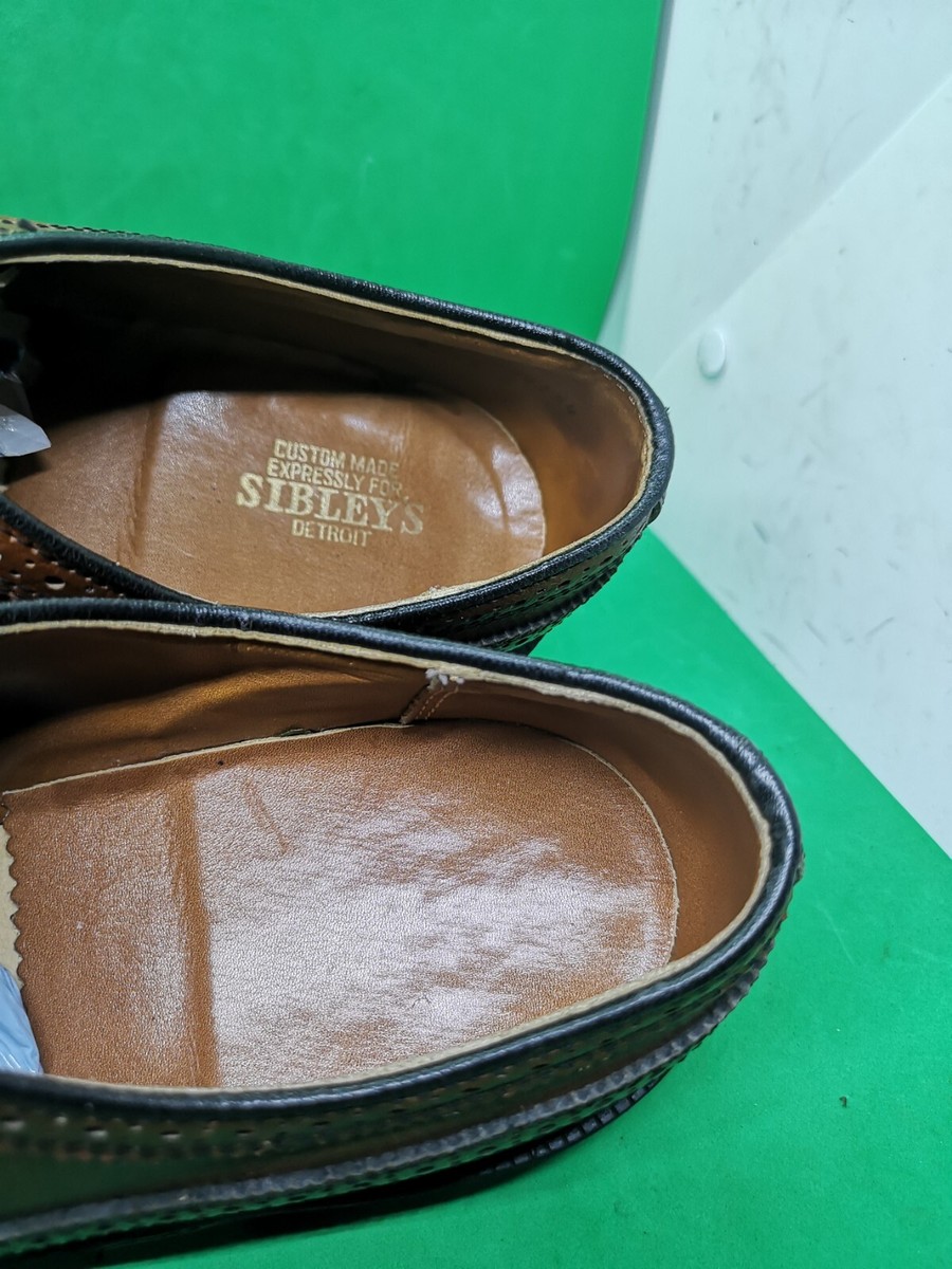 Vintage Sibley\'s Detroit Biltrite Brown Leather Wingtips Men\'s Size 10 C s-l400.jpg main image 4