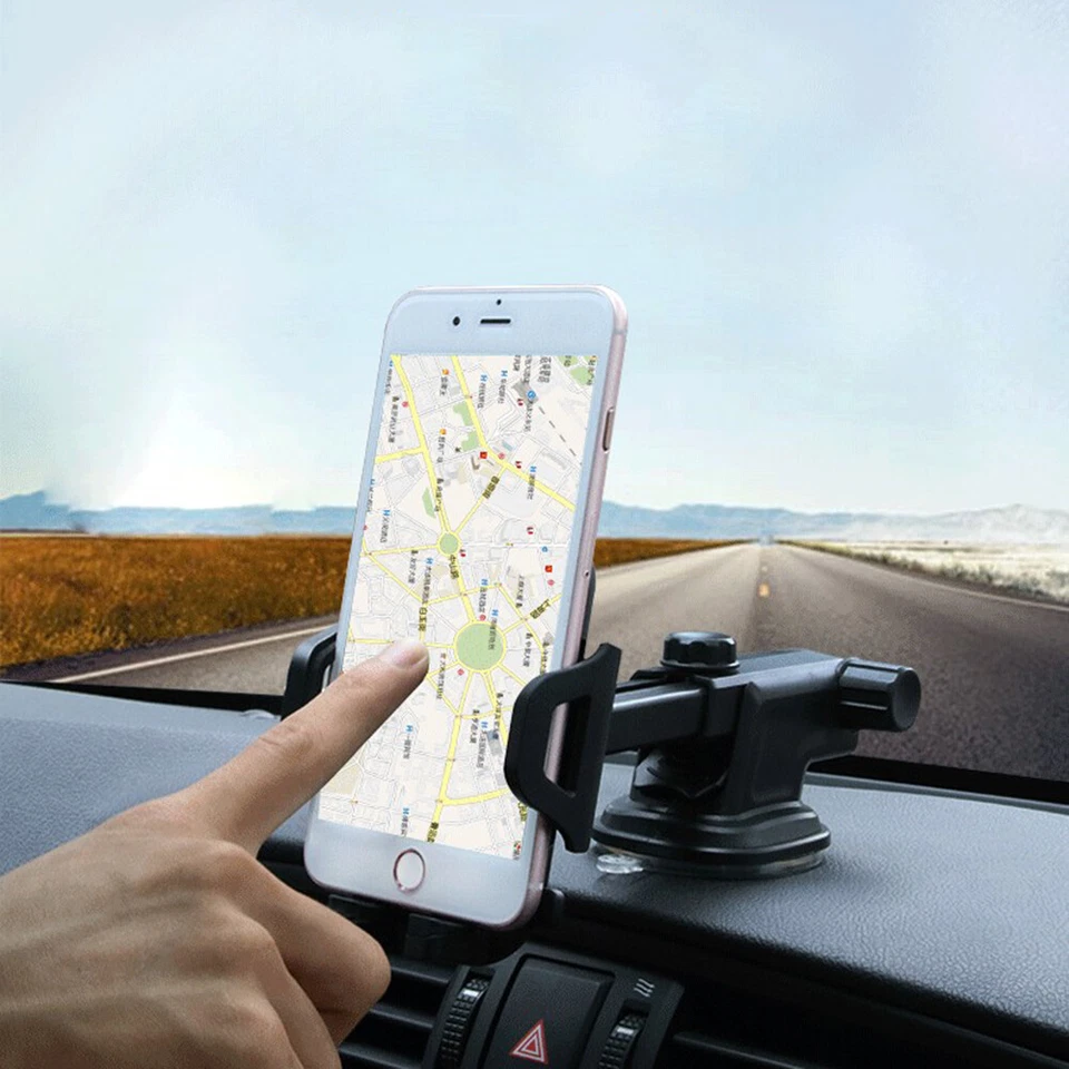 Soporte de montaje en tablero de instrumentos para para parabrisas de automóvil para teléfono celular rotación 360 universal Foto 4 de 4