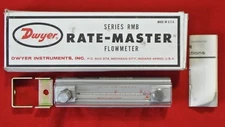 Dwyer Rate-Master Flowmeter RMB-49-SSV, 5% Acc, .5-5 SCFH Air, SS Valve