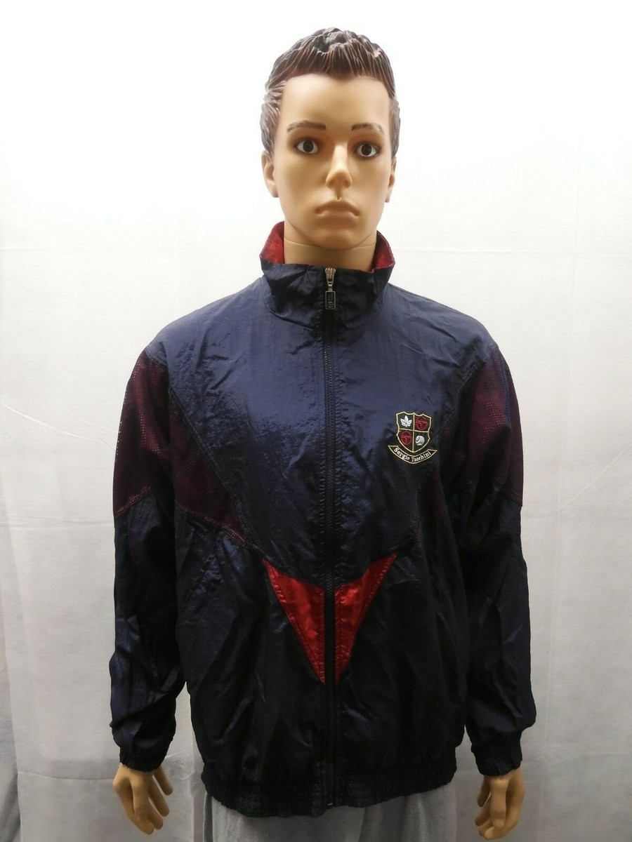 Vintage Sergio Tacchini Full Zip Jacket Blue Red 42