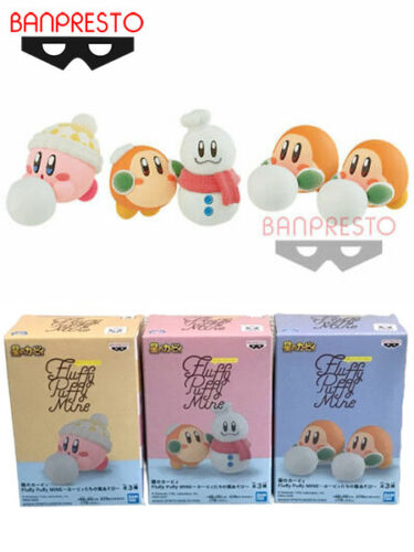 Banpresto Kirby Fluffy Puffy Mine Play in the Snow Figure Set Brand New In Stock