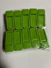 Lot of 20 - Joy Mangano Huggable Hanger Clip (Chip Clip too?)  Green