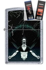 Zippo 7216 gothic demon Lighter with *FLINT & WICK GIFT SET*