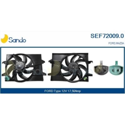 Elektromotor Kühlerlüfter Sando SEF72009.0 für Ford Mazda