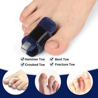BRAND Toe Straightener Hammer Toe Corrector Brace Splint Wrap for Broken Fingers Toes
