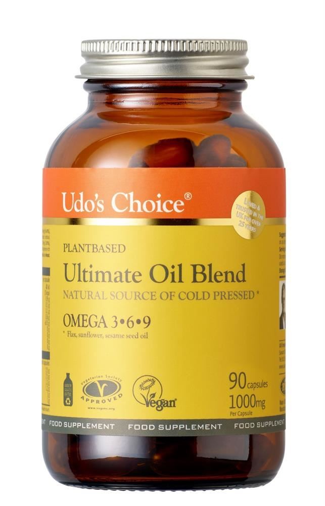 Udo's Choice Ultimate Oil Blend Omega 3,6, & 9 Plant Based 90 Capsules - Image 3