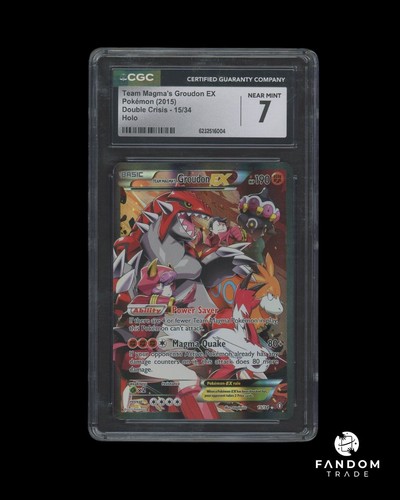 Team Magma's Groudon-EX graded CGC 7 for sale on eBay