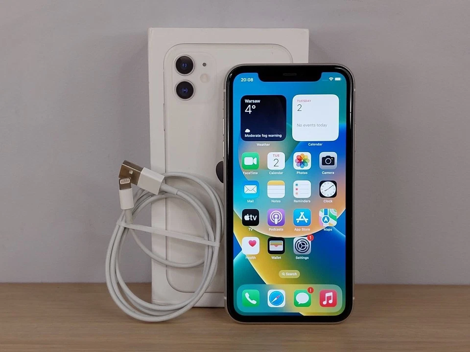 Apple iPhone 11 - 128GB - 86% Blanco (Libre) A2221 (CDMA + GSM) - Imagen 2 de 4