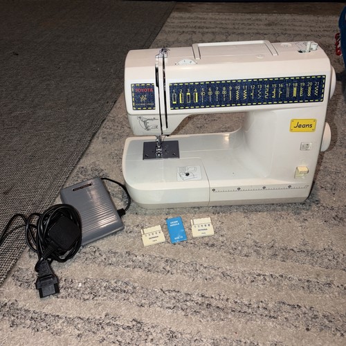 Toyota JS021 Jeans Nähmaschine mit elektrischem Pedal & Anleitung - RS2000 Serie