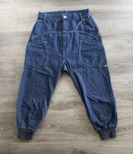 Vtg Mercibeaucoup By Issey Miyake SAROUEL Denim Drop Crotch Harem Jeans 28 🔥