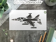 Unique Airplane Jet Stencil for Military - Themed Crafting Projects - StencilAir