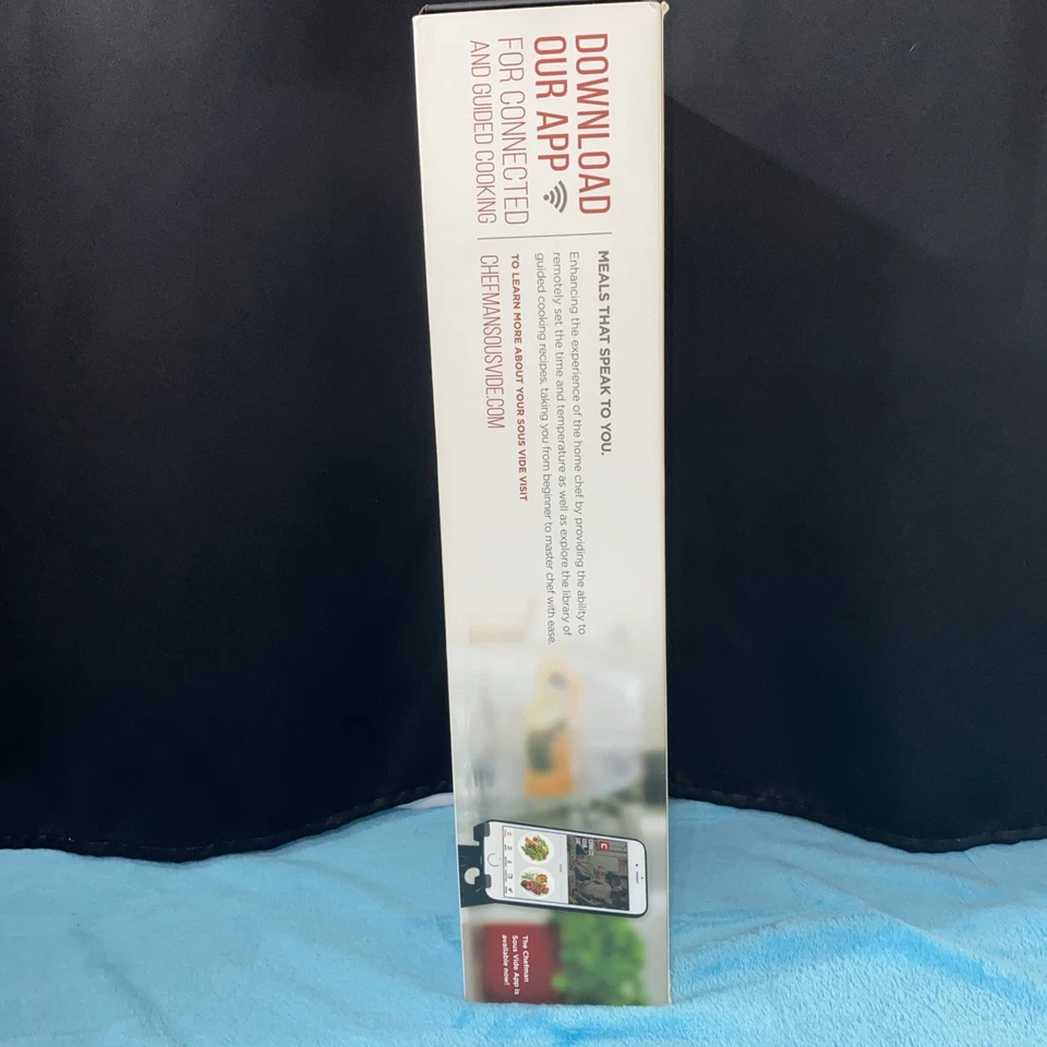 Chefman Precision Cooker WIFI Enabled Sous Vide Cooker RJ39 Black New in Box - Image 4 of 4