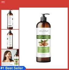 Sweet Almond Oil 16 fl oz Cold Pressed Pure Natural Carrier Oil for Skin Hair