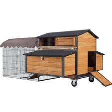 Chicken Coop with Run Large Hen House on Wheels Chicken House