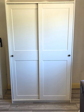 IKEA BRIMNES White Sliding Door Wardrobe 118 x 55 x 199cm