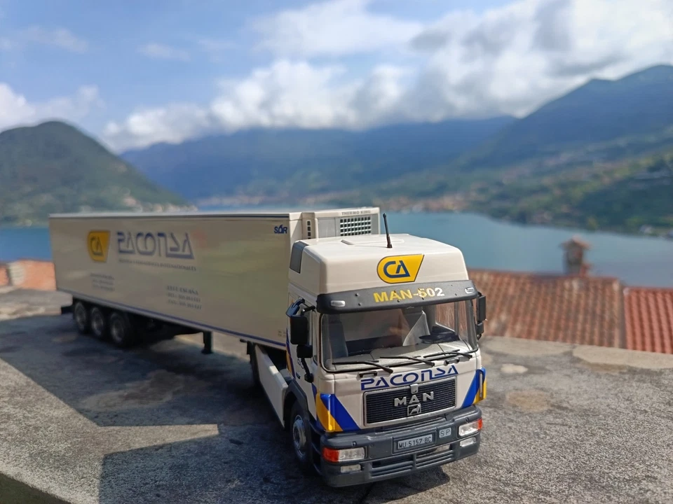 Camion Epoca Vintage Truck MAN 19.502 (1991) "Paconsa" Die Cast Model 1/43 - Immagine 2 di 4