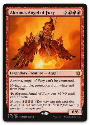 Akroma, Angel of Fury #75 (NM) Commander Anthology CMA Magic MTG