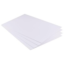 4 PCS 11.8x15.7 Inch White Expanded PVC Foam Sheets 2mm Lightweight Rigid Craft