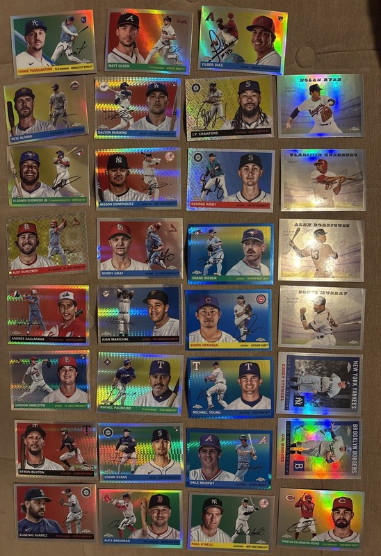 2025 Topps Chrome Platinum Baseball Prism, Refractor, #d Parallel, Insert Lot 31