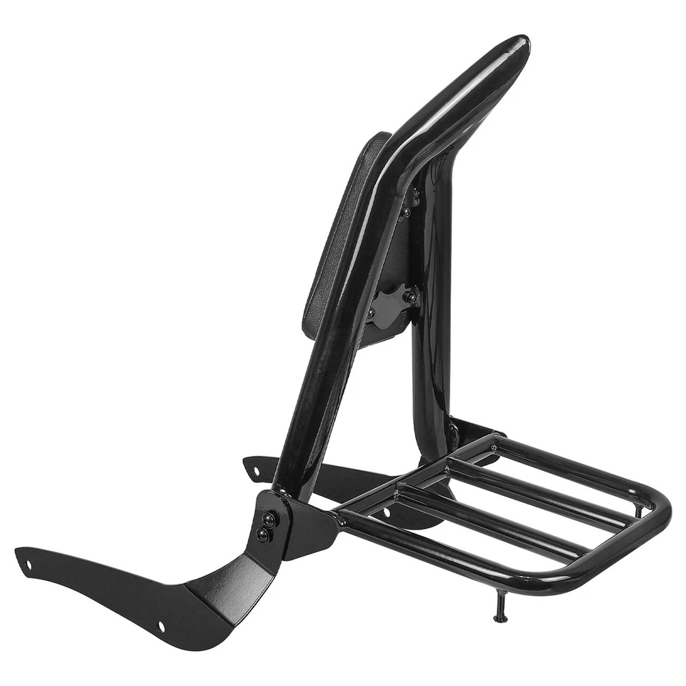 Respaldo portaequipajes Sissy Bar Pad negro apto para Suzuki Intruder VL800 2005-13 Foto 3 de 4