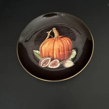 Williams Sonoma HARVEST PUMPKIN Pumpkin & Figs Appetizer Plate Single (1) New