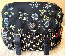 Tory Burch Crossbody- Lyonnaise Floral Design - Red Retro Batik. NWT