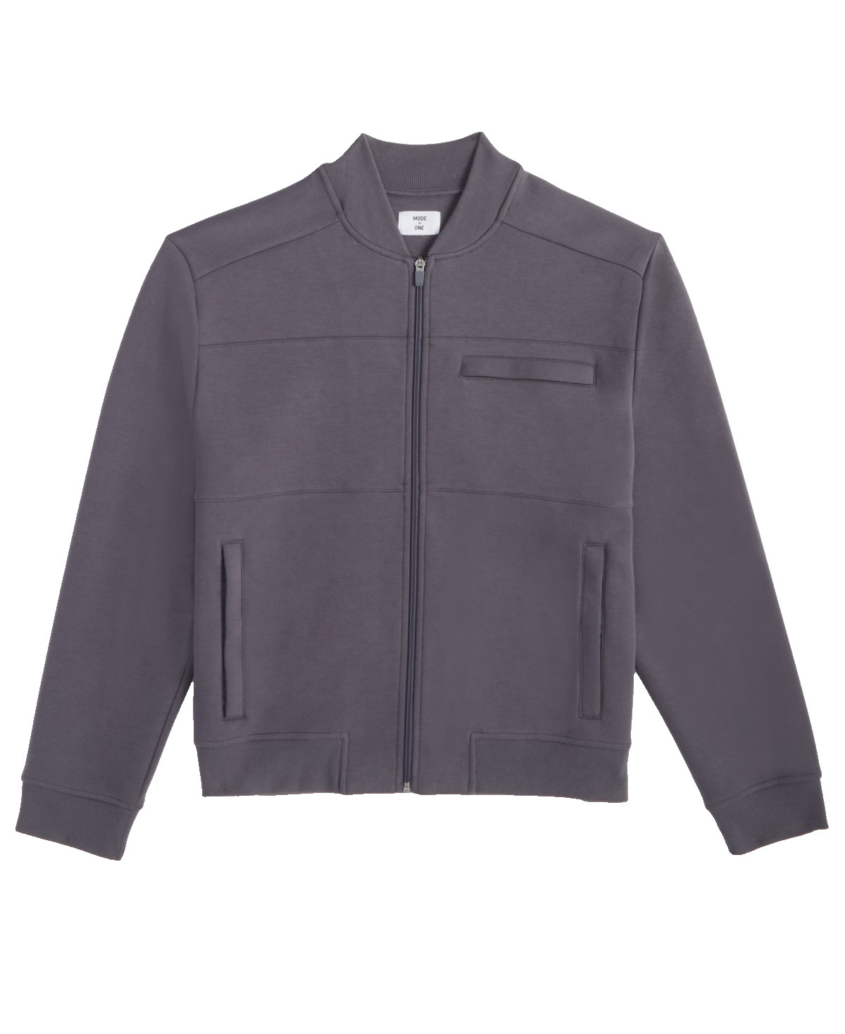 Mode of One Mens Regular Fit Full Zip Track Jacket Ebony Grey Size S 7690₽