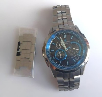 CASIO Oceanus Manta OCW-S1400 Silver Blue Watch Box