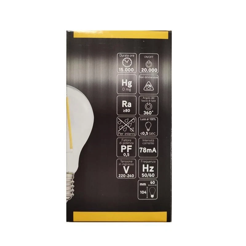 LAMPADINA A LED E27 IOLUME 10W, 3000K, 1521 LM, LUCE CALDA, MCI IO101001 - Immagine 3 di 4