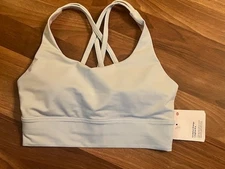 NWT Lululemon Energy Bra Long Line B–D Cup Powder Blue Size 6