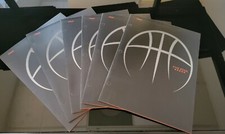 6 Pack of Mead Five Star 2 Pocket Folders- Black; Sports; Basketball