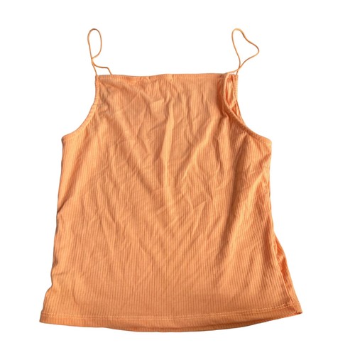 Bundle of crop tops large solid basics pink yellow magenta short sleeve halter - Picture 3 of 13