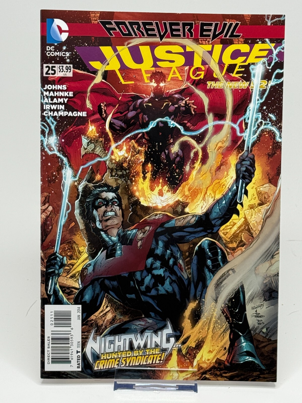 Justice League #25 DC New 52 Nightwing Forever Evil 2014 Crime Syndicate