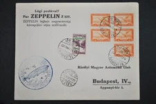 1931 Graf Zeppelin Budapest Hungary Flight Cover Sieger 102Ab With C25