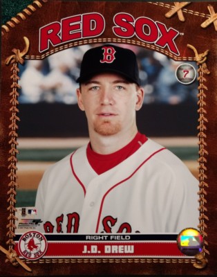 J.D. DREW 2007 Studio Series 8X10 PHOTO  BOSTON RED SOX