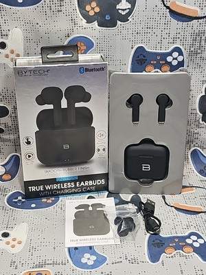 Bytech True Wireless Earbuds with Charging Case - Black *OPEN BOX NEW*