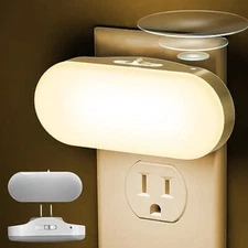  Night Light, Night Lights Plug into Wall, [2 Pack] 1W 3000K Led Warm White