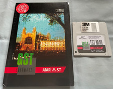 1ST MAIL v.1.0 - 1986 Atari ST Vintage GST Software 3.5" Disk w/Manual UNTESTED